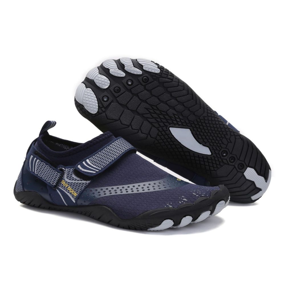 Men Women Water Shoes Barefoot Quick Dry Aqua Sports Shoes - Blue Size EU43 = US8.5 - image1