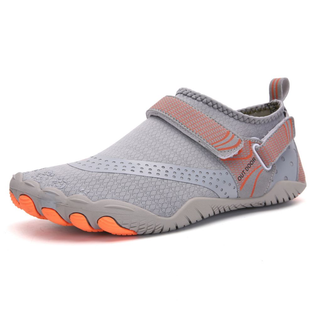 Men Women Water Shoes Barefoot Quick Dry Aqua Sports Shoes - Grey Size EU36=US3.5 - image2