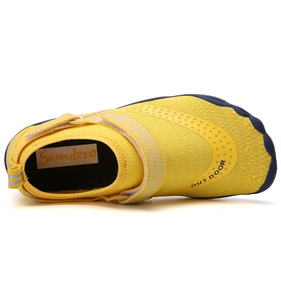 Women Water Shoes Barefoot Quick Dry Aqua Sports Shoes - Yellow Size EU37 = US4 - image4