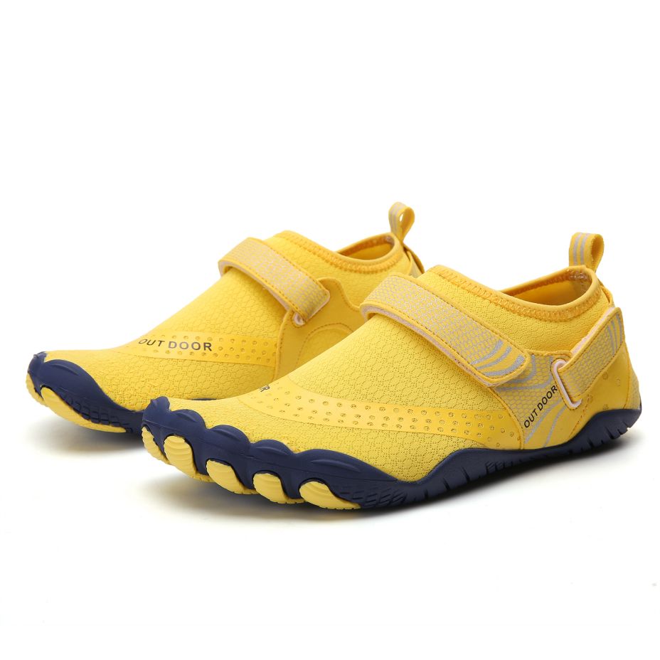 Women Water Shoes Barefoot Quick Dry Aqua Sports Shoes - Yellow Size EU37 = US4 - image2