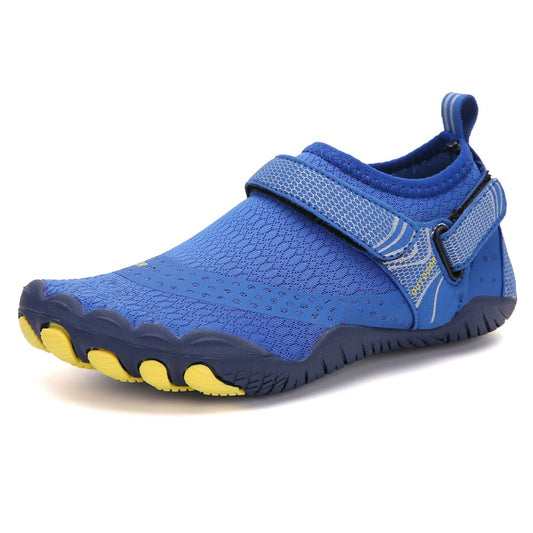 Kids Water Shoes Barefoot Quick Dry Aqua Sports Shoes Boys Girls - Klein Blue Size Bigkid US2=EU32 - image1
