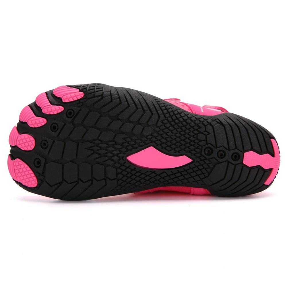 Kids Water Shoes Barefoot Quick Dry Aqua Sports Shoes Boys Girls - Pink Size Bigkid US2=EU32 - image5