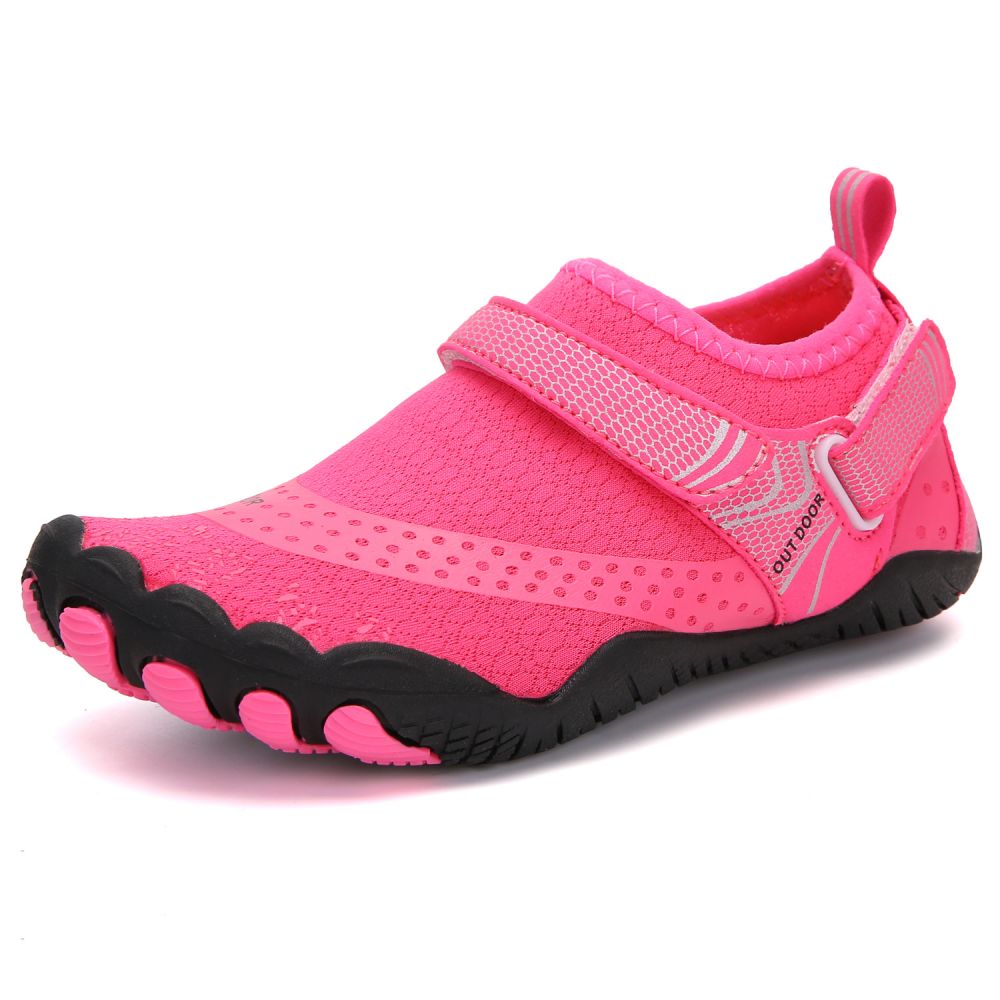 Kids Water Shoes Barefoot Quick Dry Aqua Sports Shoes Boys Girls - Pink Size Bigkid US2=EU32 - image1