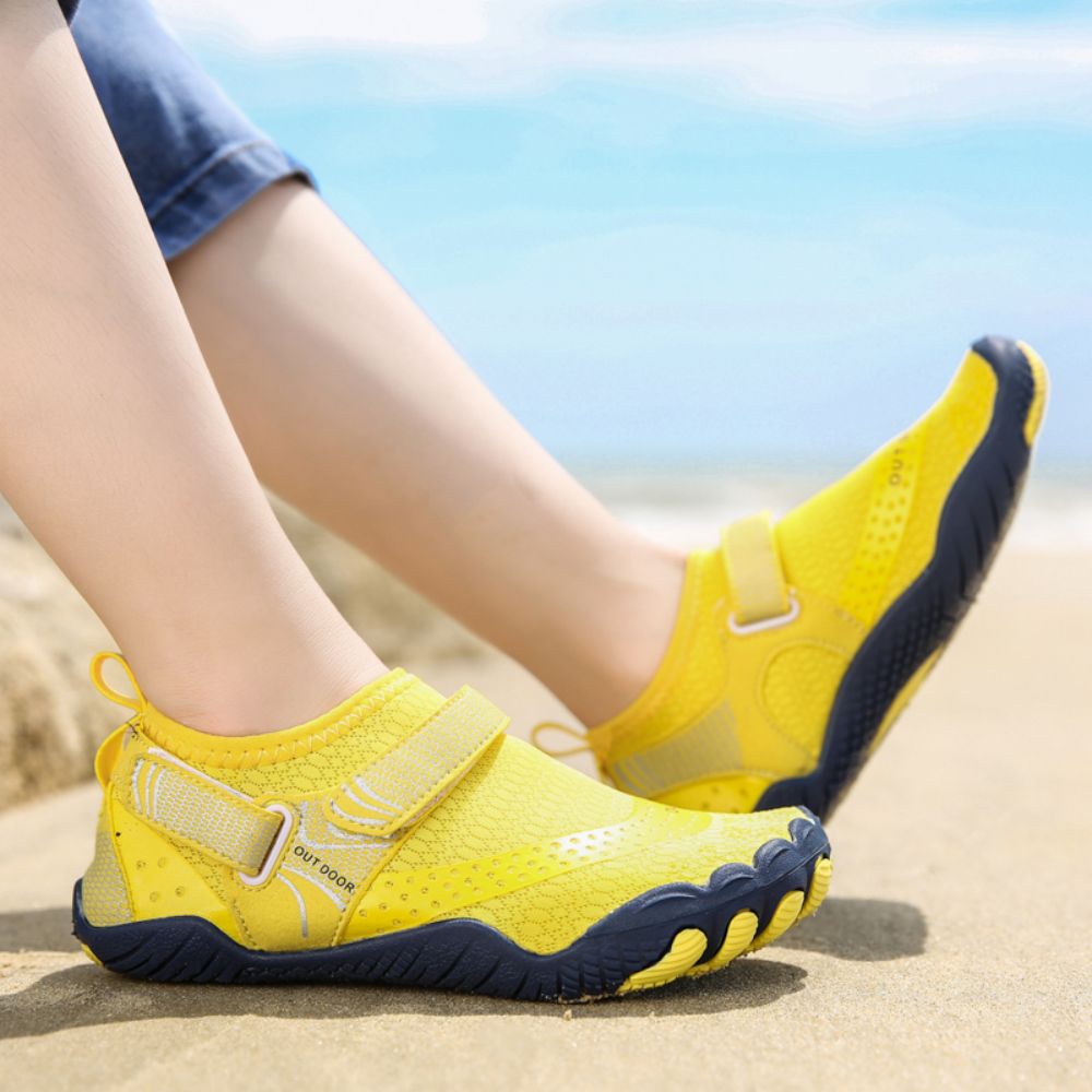 Kids Water Shoes Barefoot Quick Dry Aqua Sports Shoes Boys Girls - Yellow Size Bigkid US2=EU32 - image7