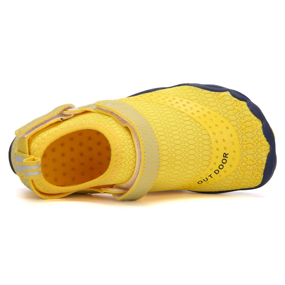 Kids Water Shoes Barefoot Quick Dry Aqua Sports Shoes Boys Girls - Yellow Size Bigkid US2=EU32 - image4