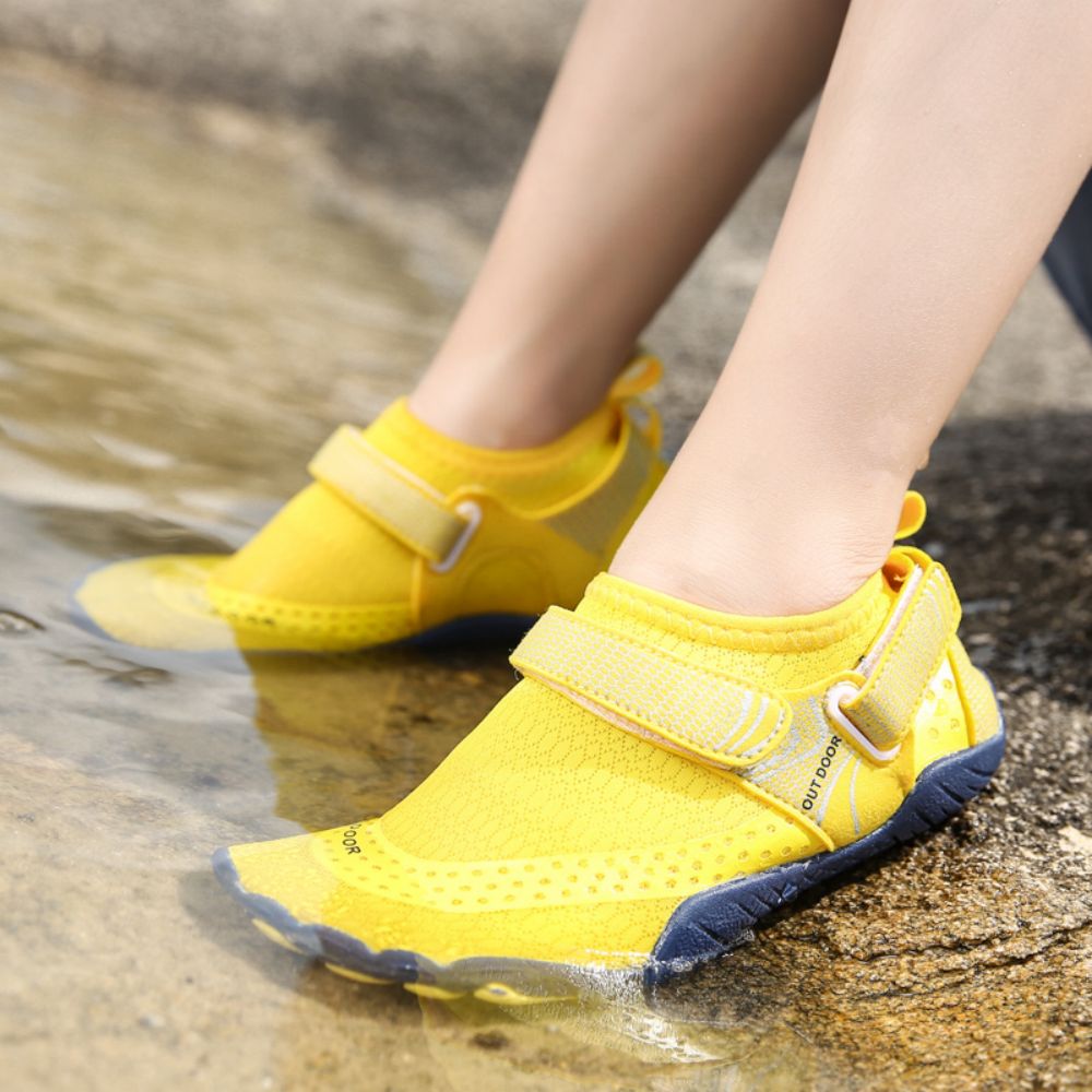 Kids Water Shoes Barefoot Quick Dry Aqua Sports Shoes Boys Girls - Yellow Size Bigkid US2=EU32 - image8