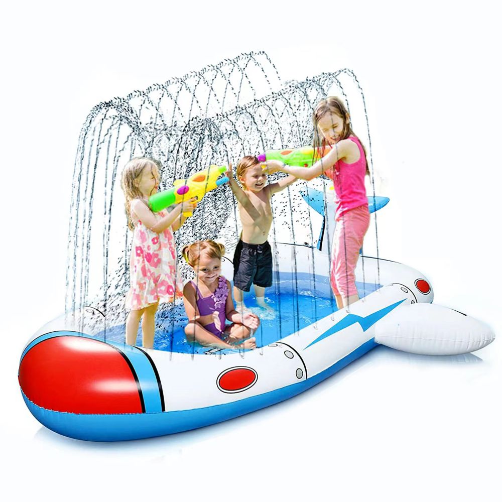 Inflatable Sprinkler Pool for Kids - Spaceship - image7