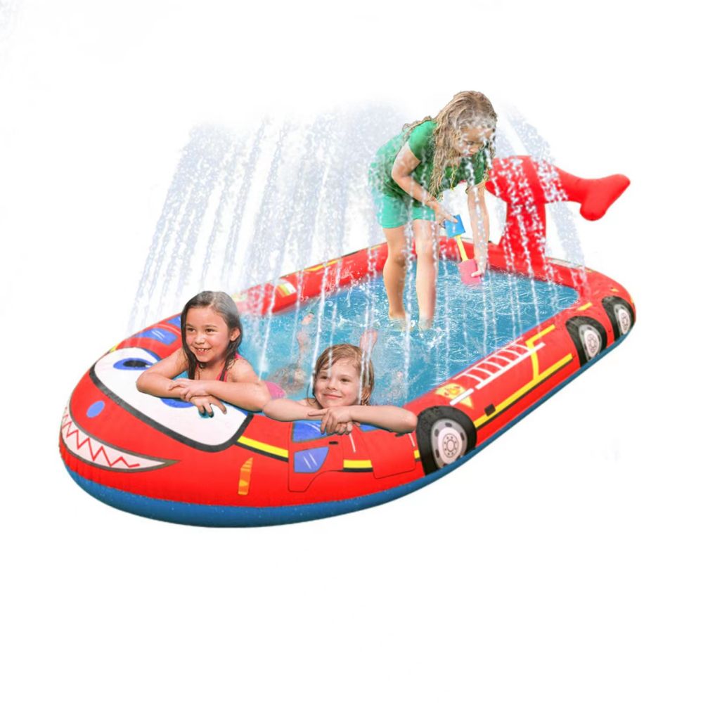 Inflatable Sprinkler Pool for Kids - Fire Engine - image5