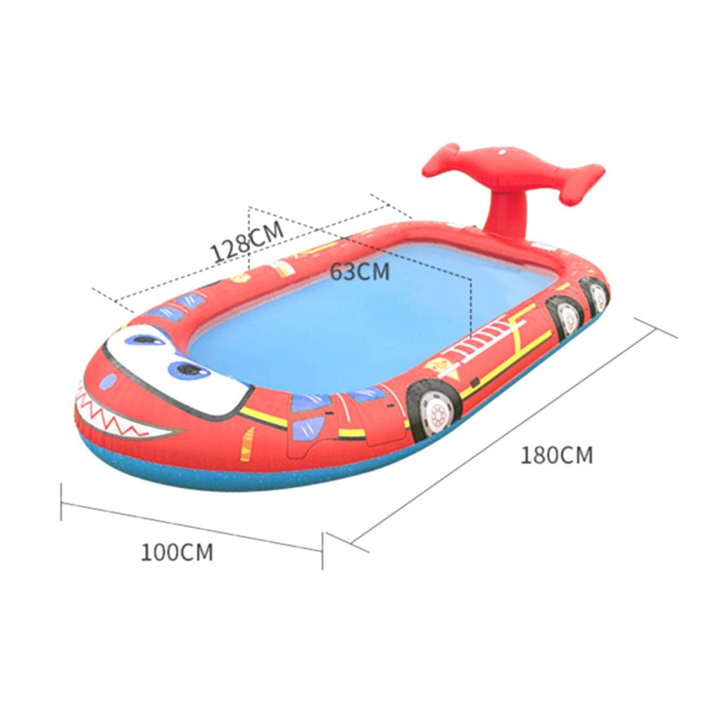 Inflatable Sprinkler Pool for Kids - Fire Engine - image2