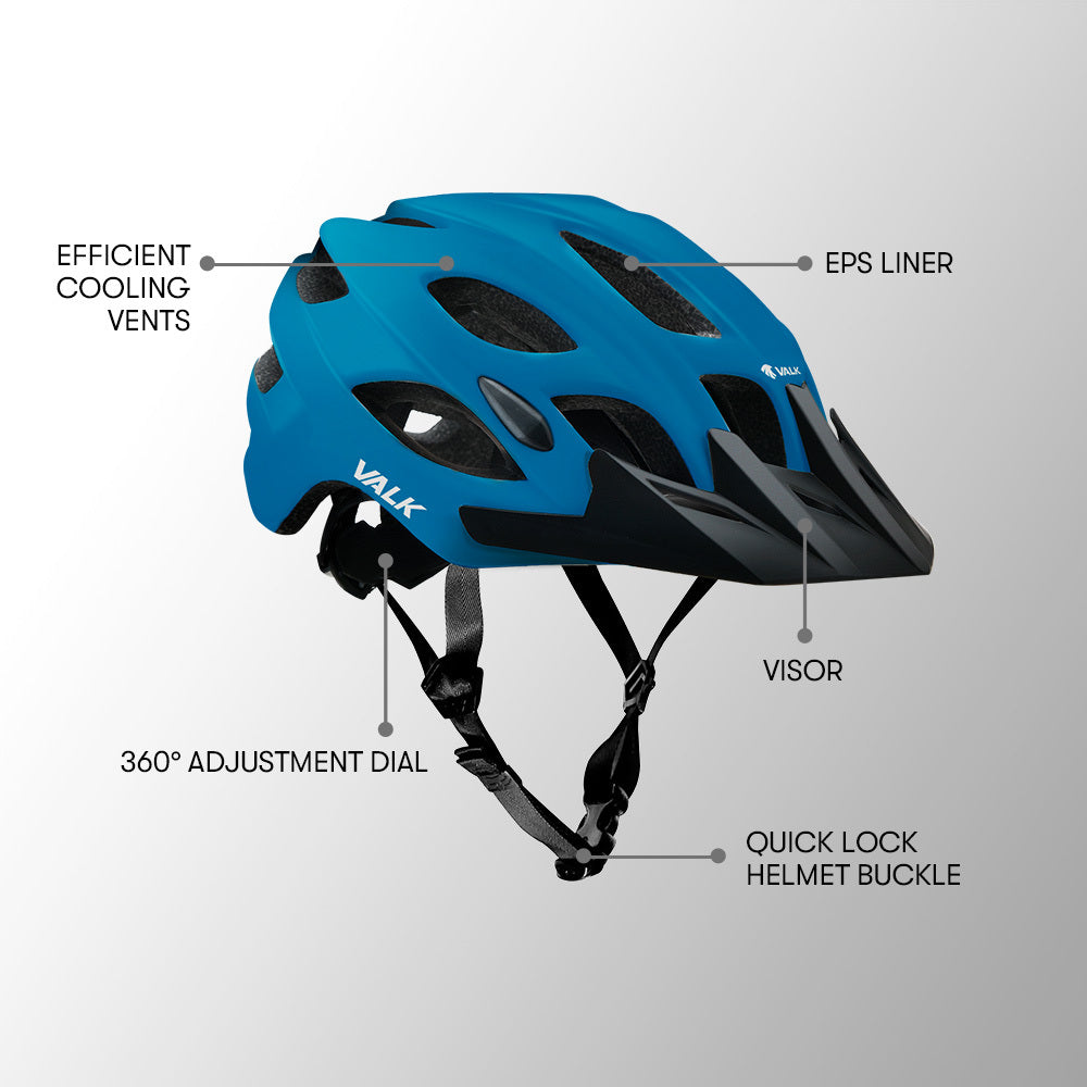 VALK Mountain Bike Helmet Large 58-61cm Bicycle MTB Cycling Safety Accessories - image2