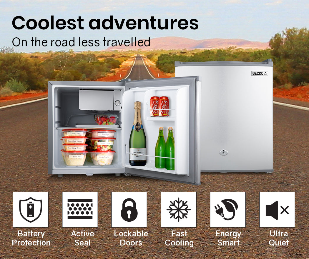 GECKO 57L Portable Bar Fridge Refrigerator 12V/24V/240V Camping Camper Caravan - image2