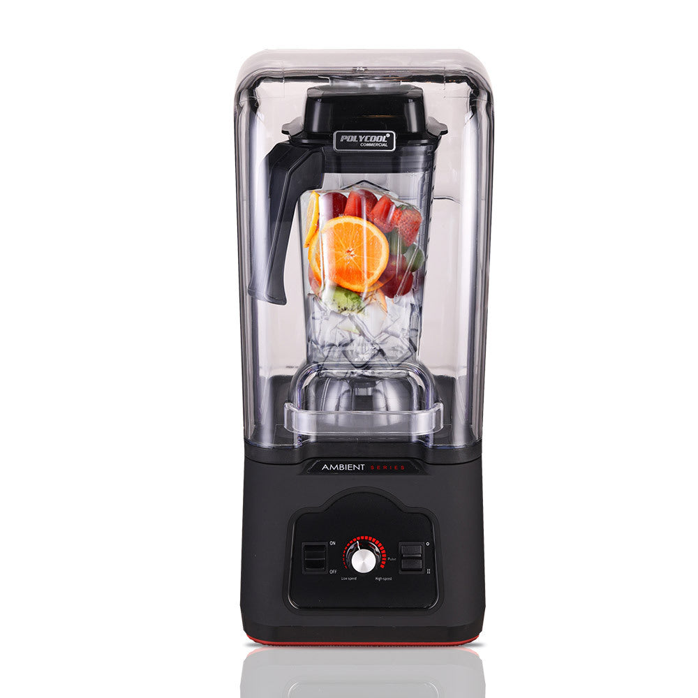 POLYCOOL Commercial Blender Quiet Enclosed Processor Smoothie Mixer Fruit, Black - image1