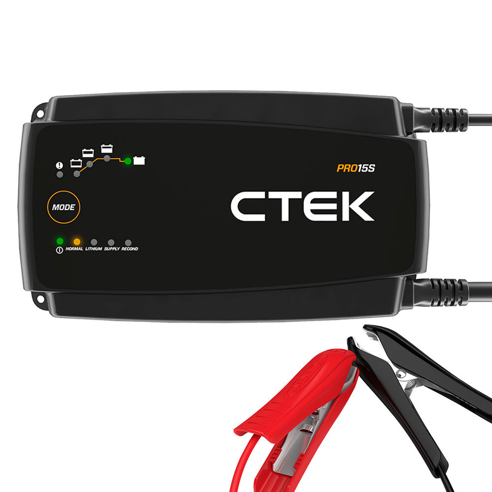 CTEK PRO15S 15A 12V Battery Charger Maintainer Workshop Automatic Lithium Smart - image1