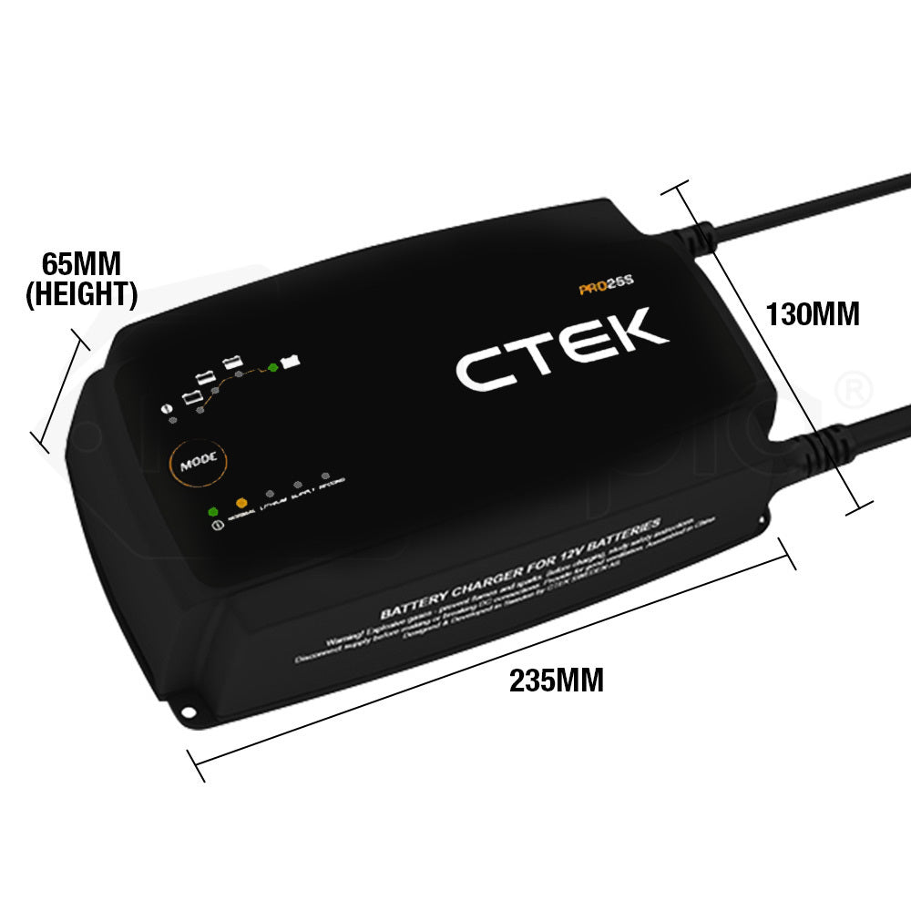 CTEK PRO25S Smart Battery Charger Professional 25A AGM Lithium 12V CTEK-40-200 Car - image6