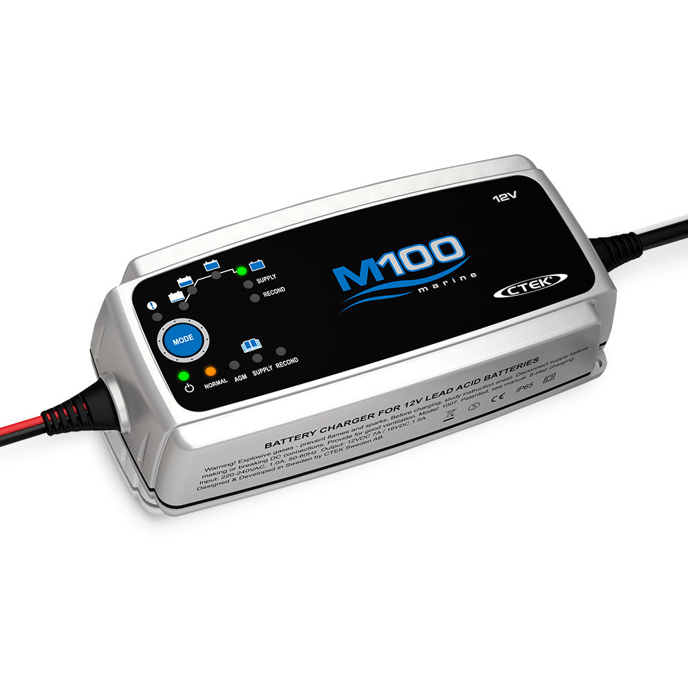 CTEK M100 7 Amp Smart Marine Battery Charger 7A 12V Car Boat AGM Deep Cycle - image1