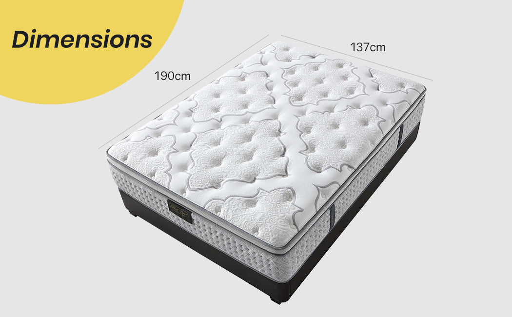 KINGSTON Mattress Double Medium Firm Box Pocket Spring Memory Foam Euro Top 34CM - image6