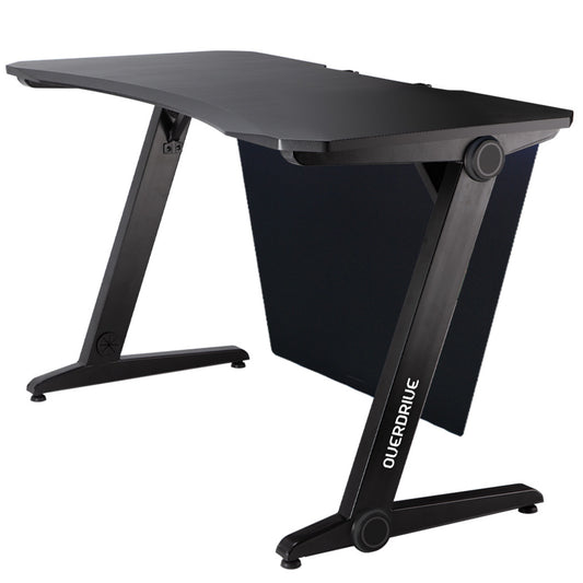OVERDRIVE Gaming Desk 120cm PC Table Setup Computer Carbon Fiber Style Black - image1