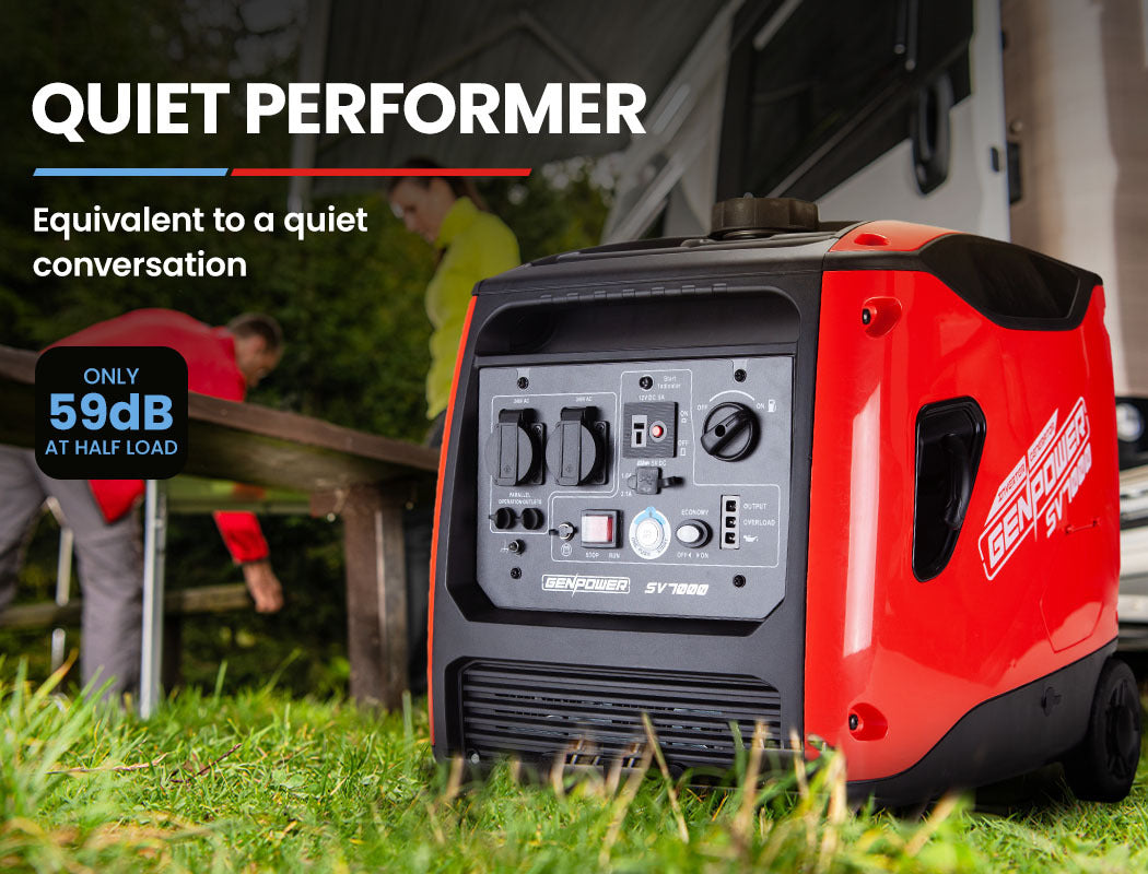 GENPOWER Inverter Generator 4500W Peak Pure Sine Portable Camping Petrol Rated - image8