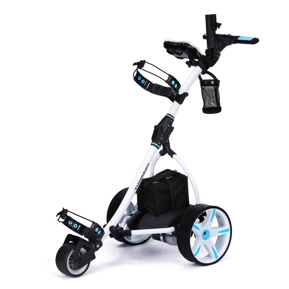 THOMSON Golf Buggy Electric Trolley Automatic Motorised Foldable Cart Powered - image1