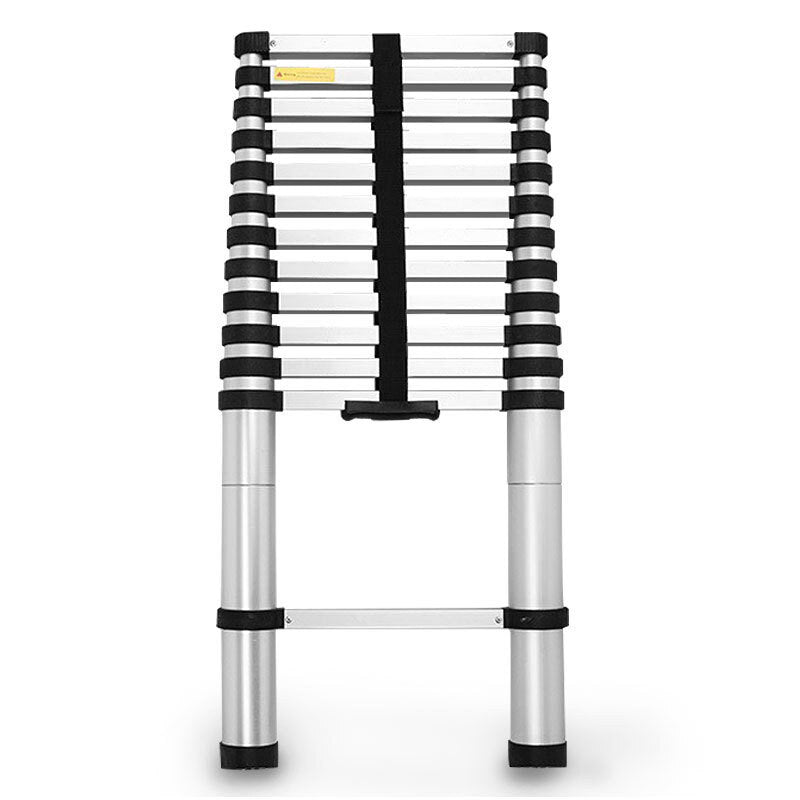 Bullet 3.8m Telescopic Aluminium Ladder Alloy Extension Extendable Steps Multi Portable - image1