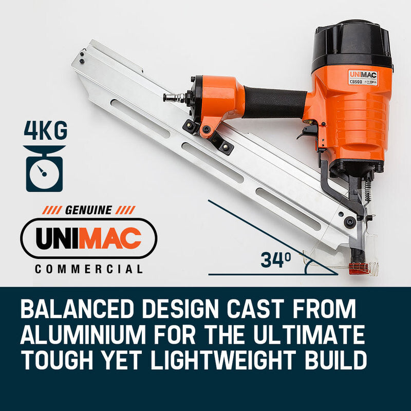 UNIMAC Construction Framing Nail Gun - Heavy Duty Air Nailer Pneumatic - image2