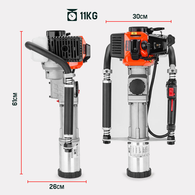 Baumr-AG Petrol Post Driver - 40CC 2-Stroke Pile Star Picket Rammer Fence - image6