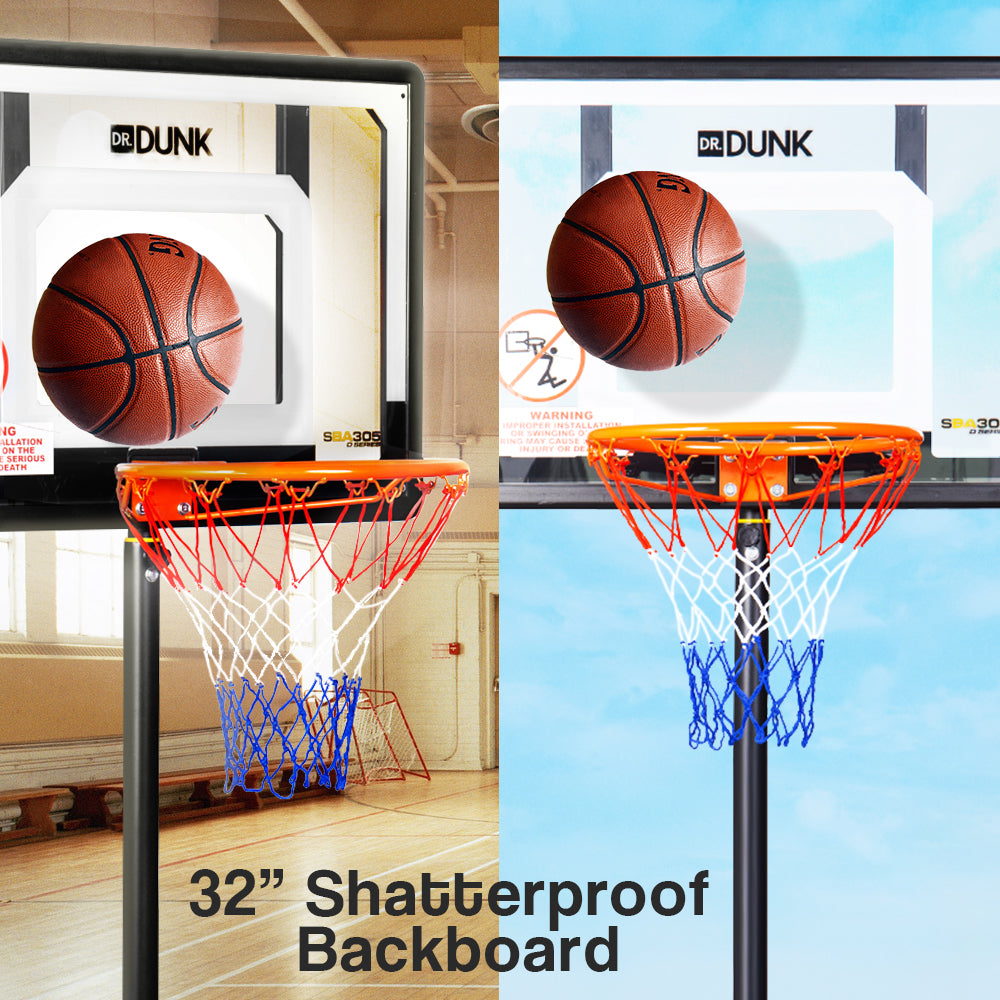 Dr.Dunk Adjustable Basketball Stand System Kids Hoop Portable Height Rim Ring - image7