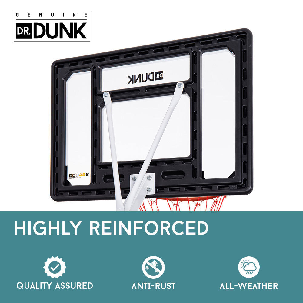 Dr.Dunk Portable Basketball Hoop Stand System Height Adjustable Net Ring Kids - image3