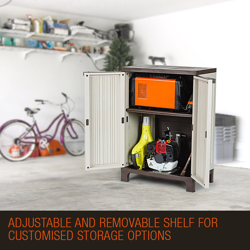 PLANTCRAFT Outdoor Storage Cabinet Lockable Cupboard Shed Carport Garage - image3