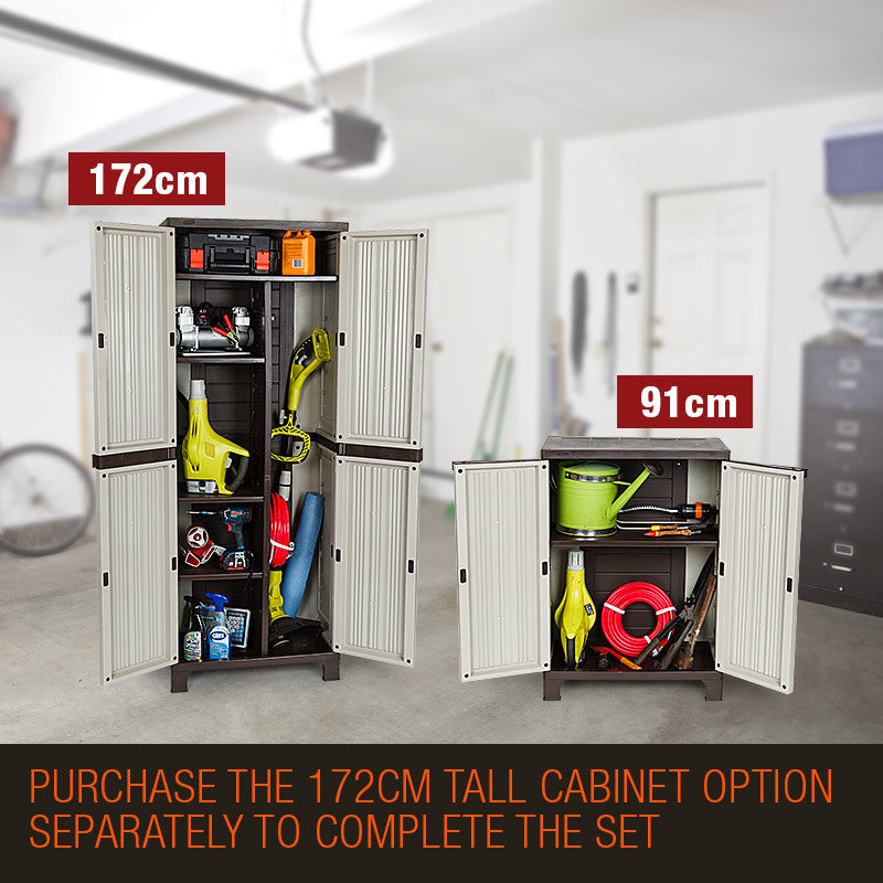 PLANTCRAFT Outdoor Storage Cabinet Lockable Cupboard Shed Carport Garage - image7