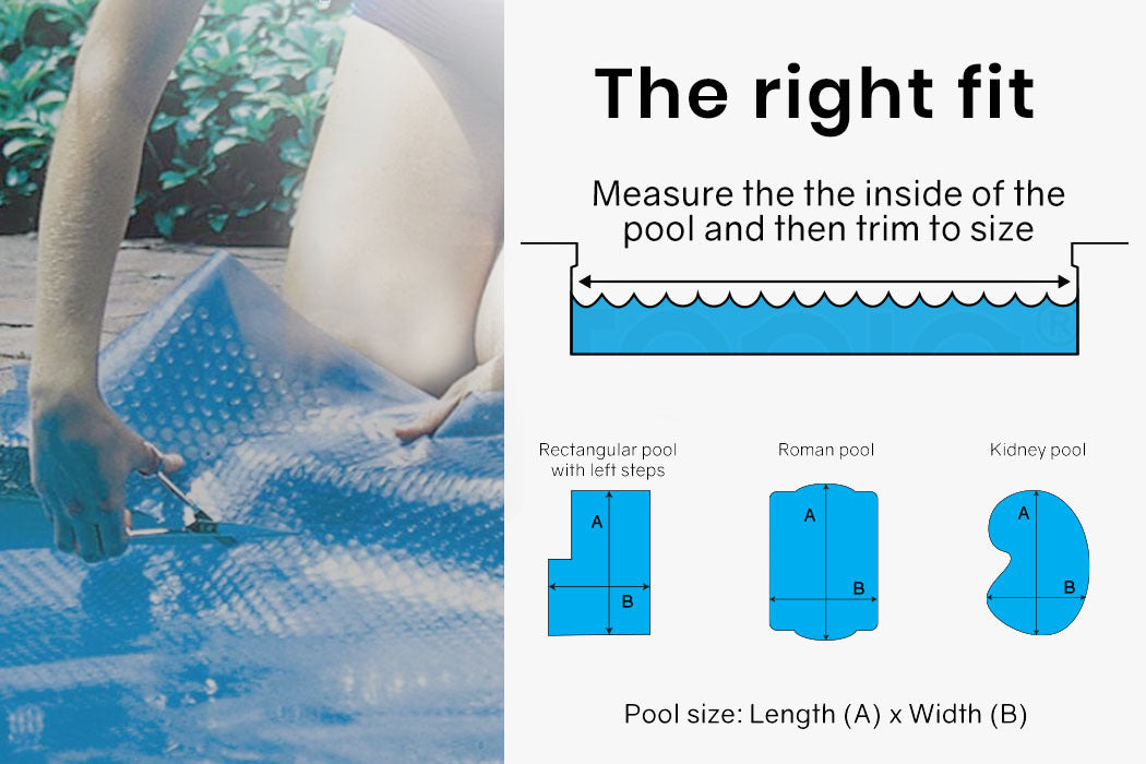 AURELAQUA Pool Cover 500 Micron 7x4m Solar Blanket Swimming Thermal Blue - image6