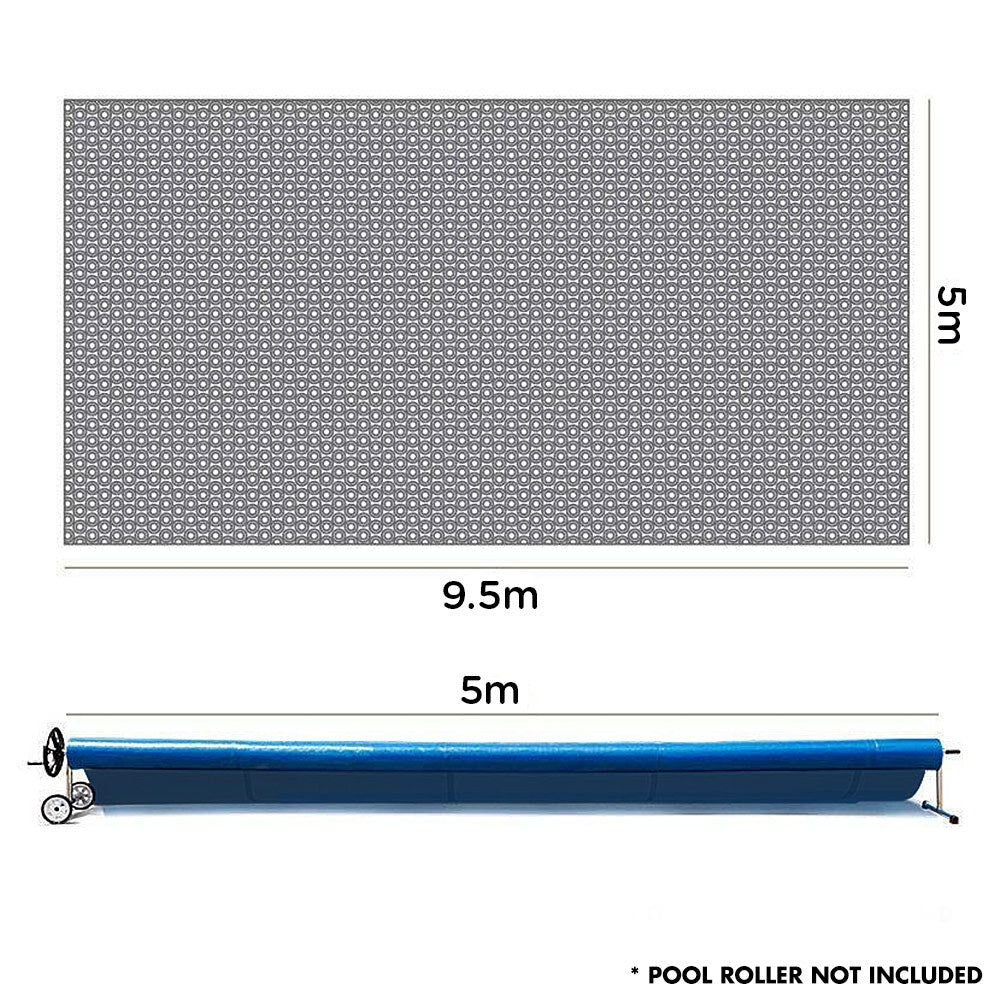 AURELAQUA Solar Swimming Pool Cover 400 Micron Heater Bubble Blanket 9.5x5m - image6