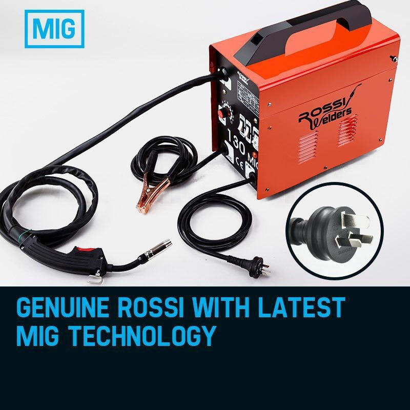 ROSSI 130Amp MIG Gas Gasless Welder Metal Inert Welding Machine Tool - image10