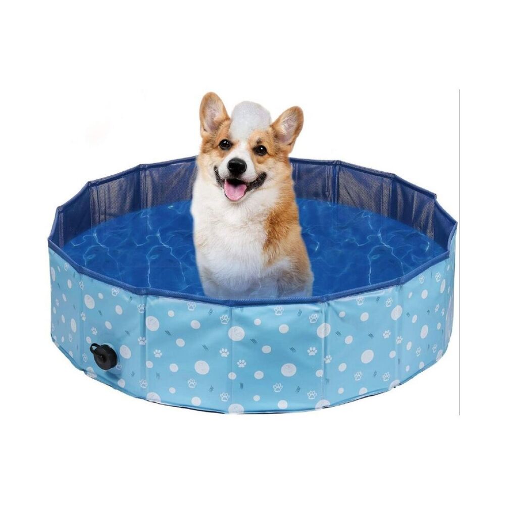 Floofi Pet Pool 120cm*30cm XL Blue Circle FI-SB-110-HR - image1