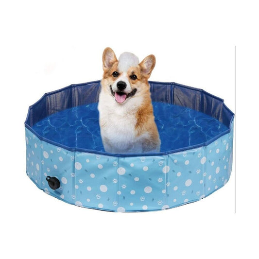 Floofi Pet Pool 120cm*30cm XL Blue Circle FI-SB-110-HR - image1