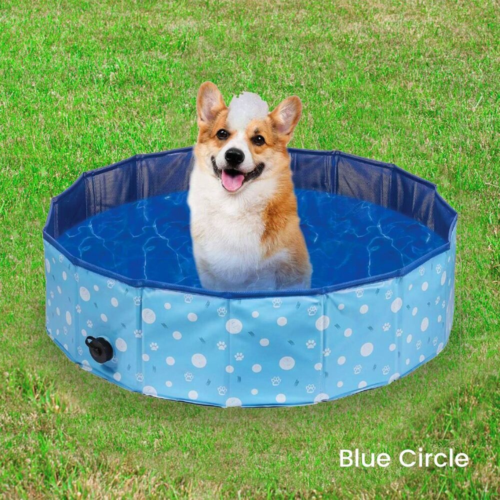 Floofi Pet Pool 120cm*30cm XL Blue Circle FI-SB-110-HR - image2