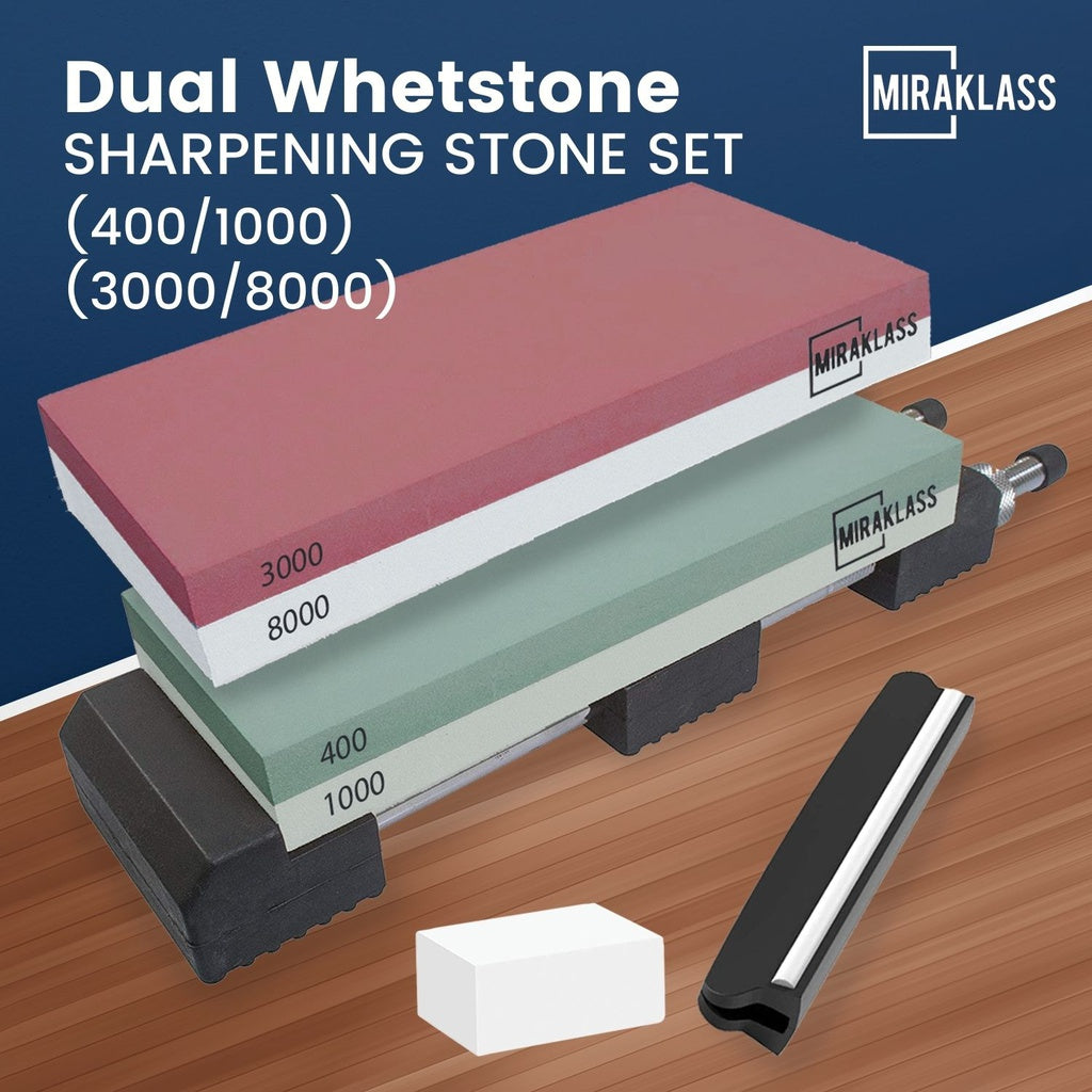 Miraklass Sharpening Stone Set (400/1000+3000/8000 Grit) MK-WS-100-RL - image3