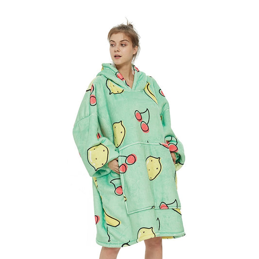 GOMINIMO Hoodie Blanket Green Cherry Lemon HM-HB-105-AYS - image1