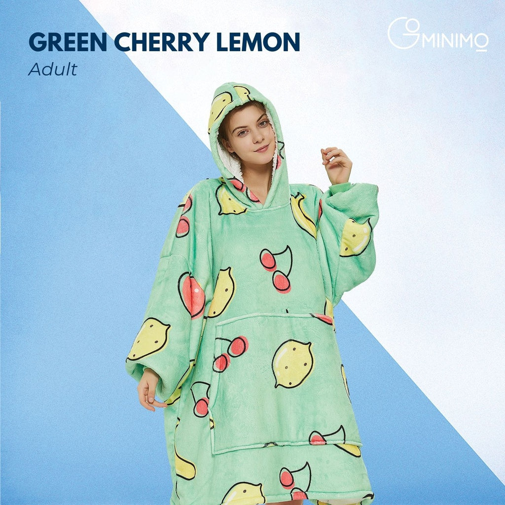 GOMINIMO Hoodie Blanket Green Cherry Lemon HM-HB-105-AYS - image2