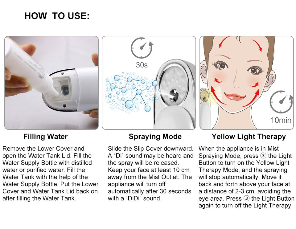 TOUCHBeauty Light 590 Portable Facial Mist TB-1185 - image9