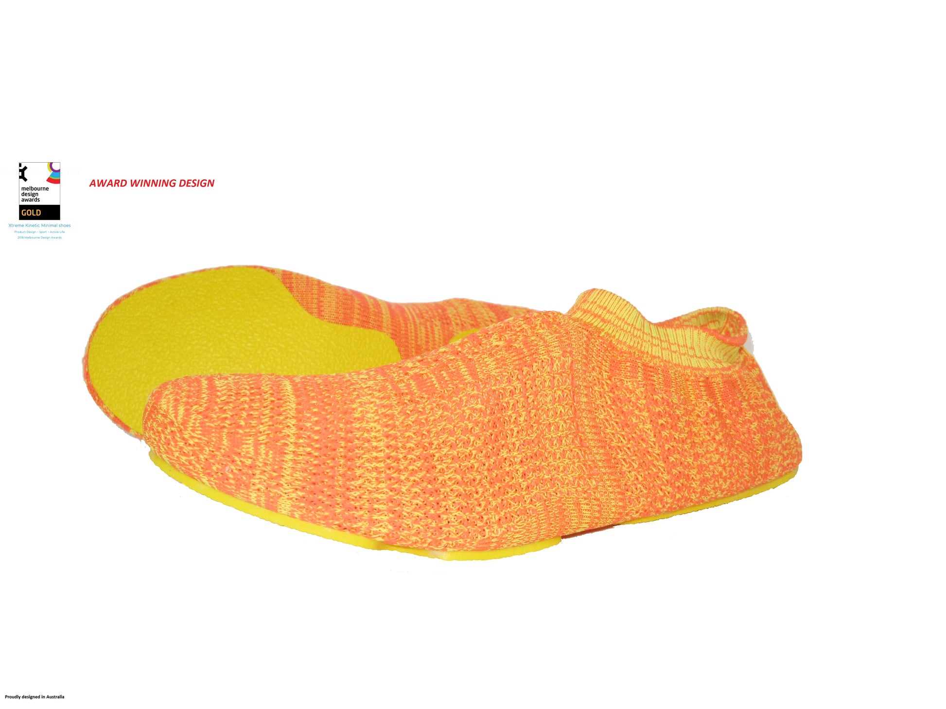 XtremeKinetic Minimal training shoes yellow/orange size US WOMEN(6.5-7) US MAN(5-6)   EURO SIZE 37-38 - image1