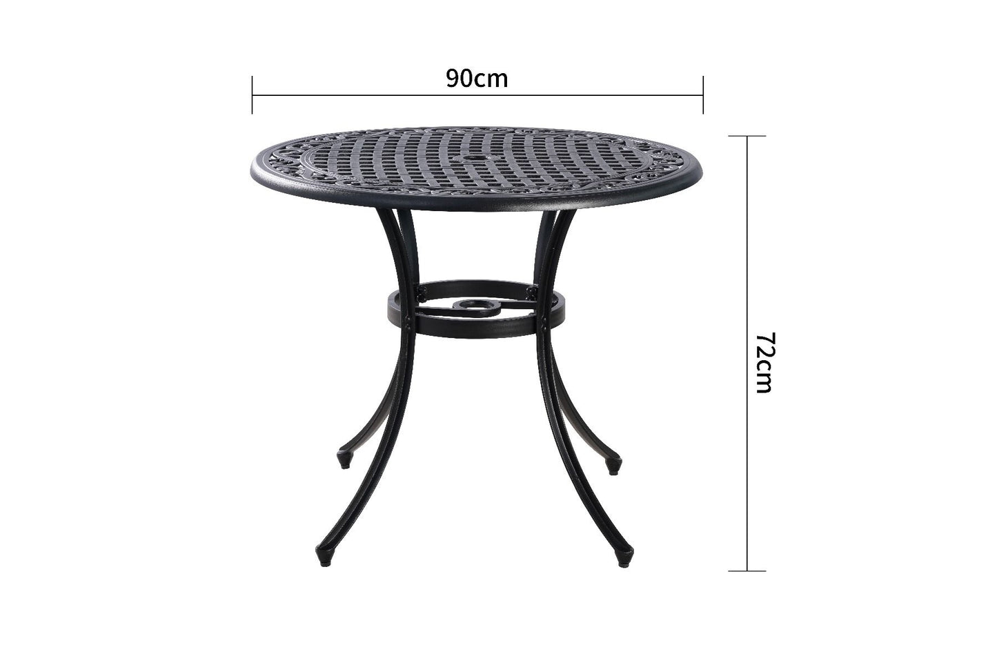 Marco Aluminium 90cm table - image2