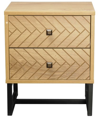 Malaga 2 Drawer Bedside Table - image1