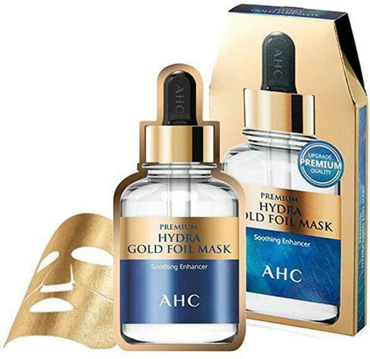 AHC Premium Hydra Gold Foil Mask Soothing Enhancer Whitening Anti Wrinkle 5pc x 25g - image1