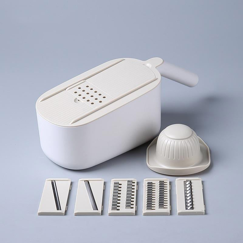 Ecoco Vegetable Chopper Spiralizer Vegetable Slicer Dicer Onion Food Cutter Home Use Grey - image8