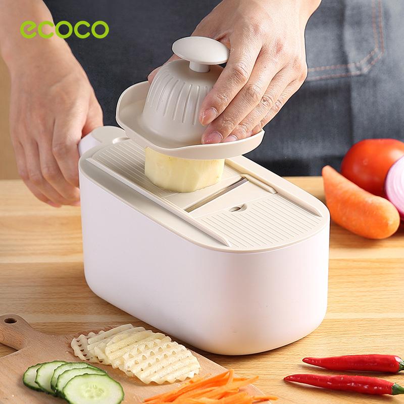 Ecoco Vegetable Chopper Spiralizer Vegetable Slicer Dicer Onion Food Cutter Home Use Karki - image1