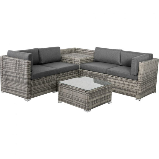6PCS Outdoor Modular Lounge Sofa Coogee - Grey - image1