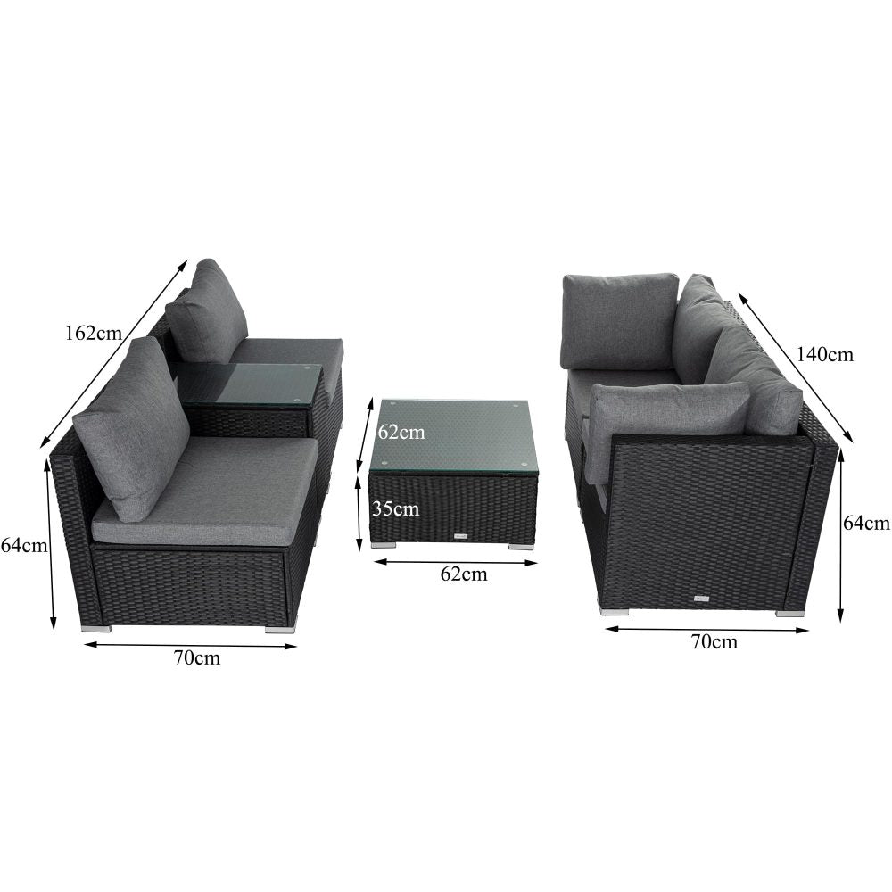 Modular Outdoor Wicker Lounge Set - image6