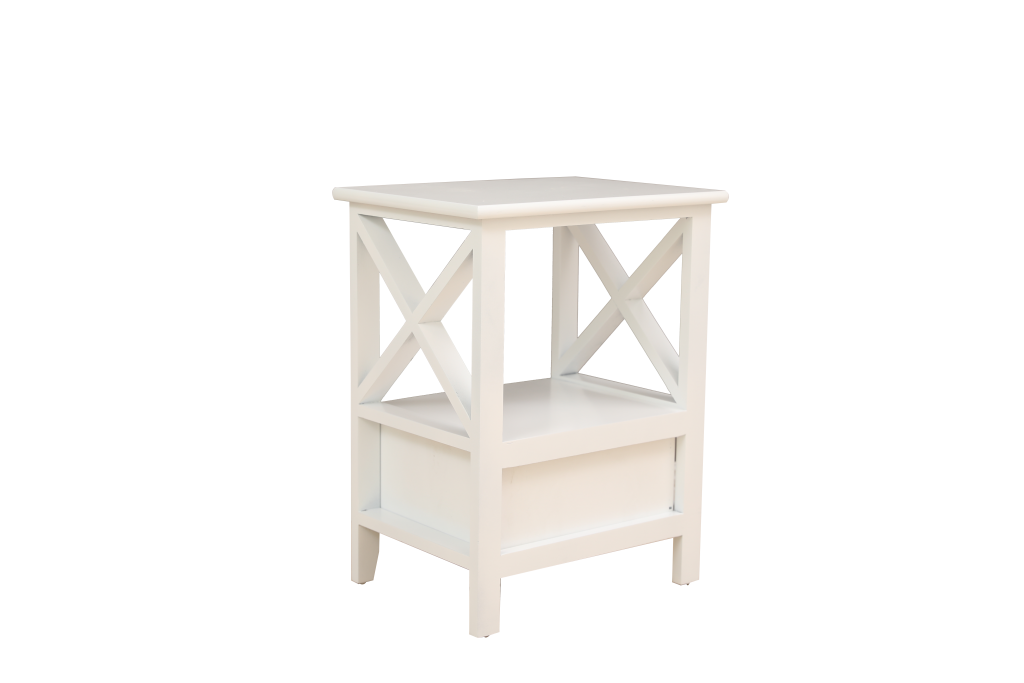 2-tier Bedside Table with Storage Drawer 2 PC - White - image5