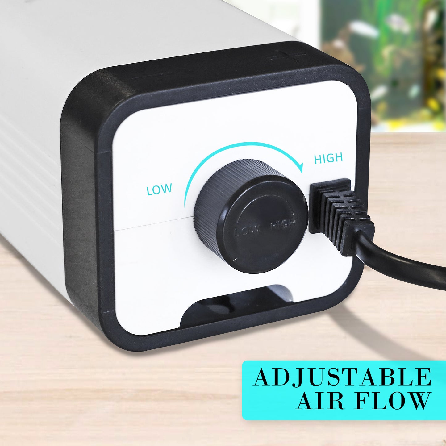 Aquarium Air Pump Oxygen Hydroponic 2 Outlet 180L/H 4W - image5